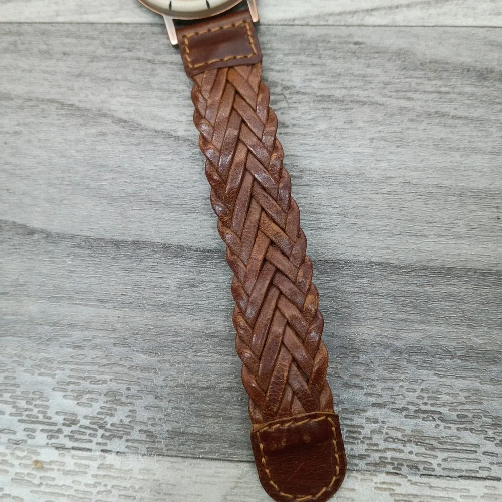 Vintage Fossil Fred Flintstone Watch Limited Edition Braided Strap & Tin 1993